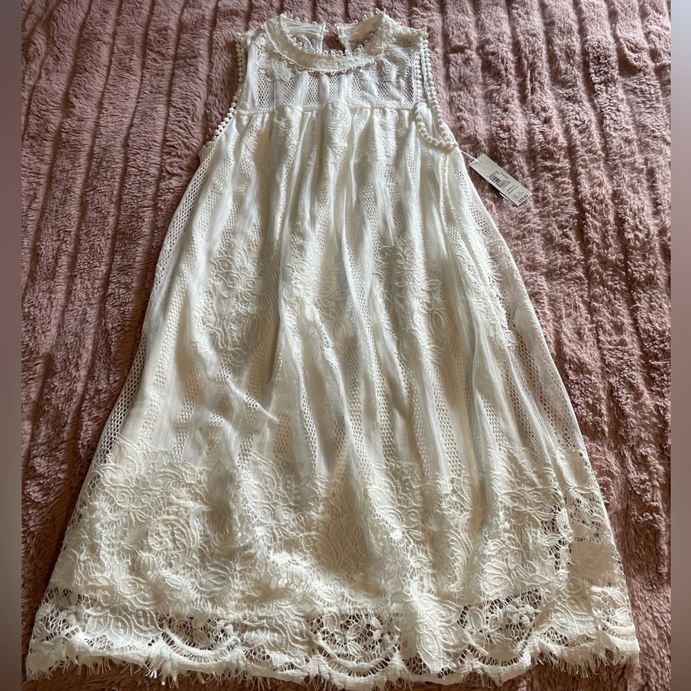 No Boundaries White/Cream Lace Dress🤍